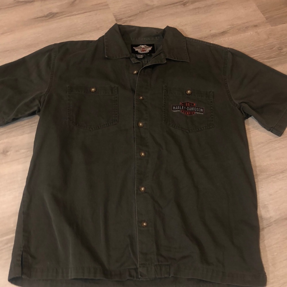 Mens Harley Davidson button up